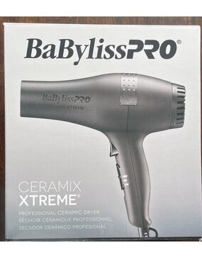 BaByliss PRO Ceramix Xtreme 2000 Watt Pro Hair Dryer Ceramic Salon Black NEW